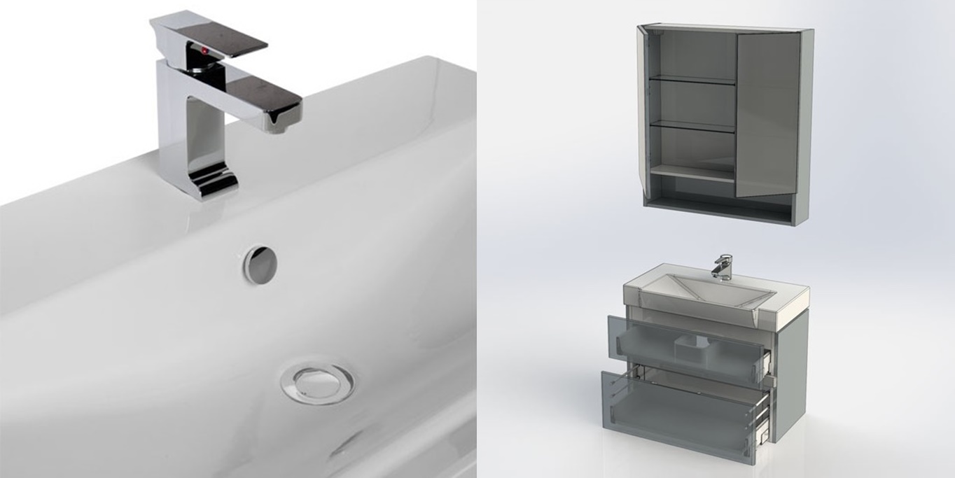 Комплект мебели Aquanet Виго 80 белый 00183671 - Вид №5