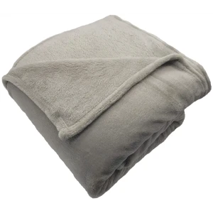 Плед Solid 180x20 см фланель цвет светло-серый