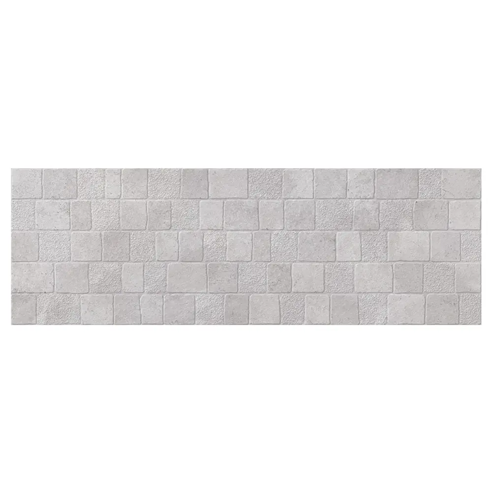 Плитка настенная Керамин Эдда 1Д 75x25 см 1.69 м² цвет серый STLM-2139892