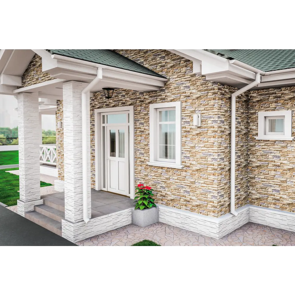 Камень искусственный Ramo Колорадо-Слим бежевый 1м² STLM-2088433 - Вид №3