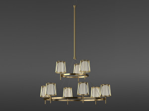 Латунная светодиодная люстра