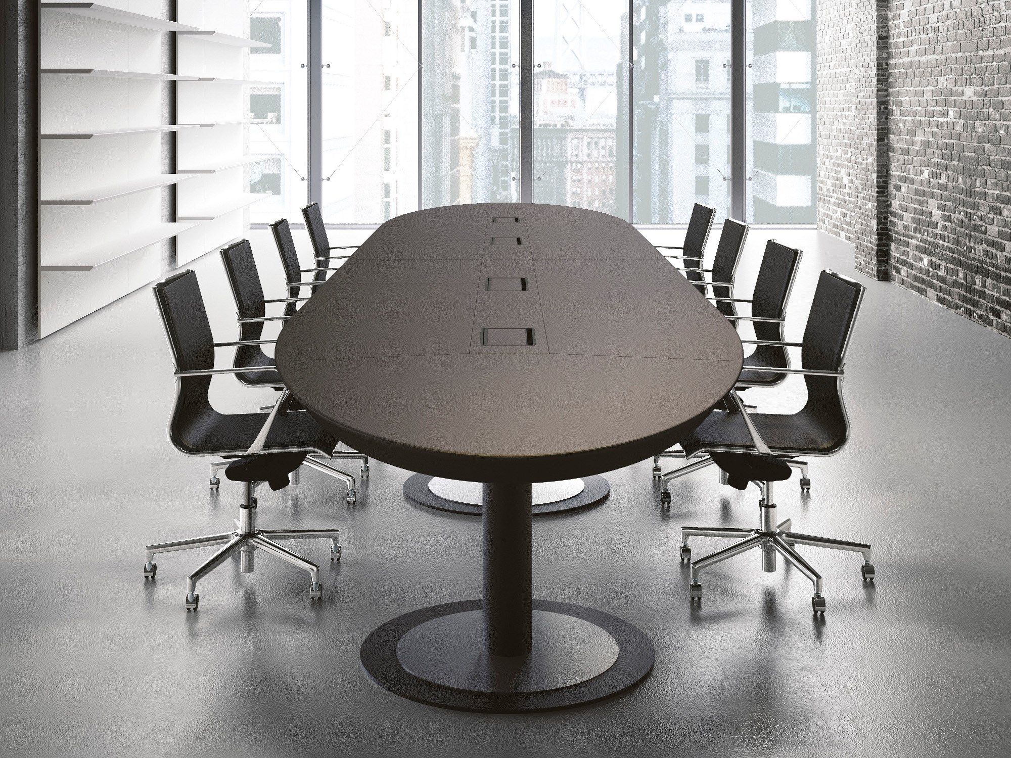 Деревянный стол для совещаний FANTONI MultipliCeo ARCH-00096014 - Вид №1