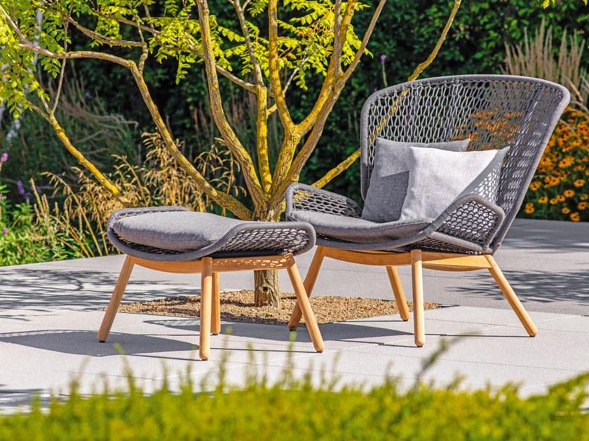 FISCHER MÖBEL Алюминиевое садовое кресло Sled Relax с подлокотниками Wing light 2754 - Вид №2