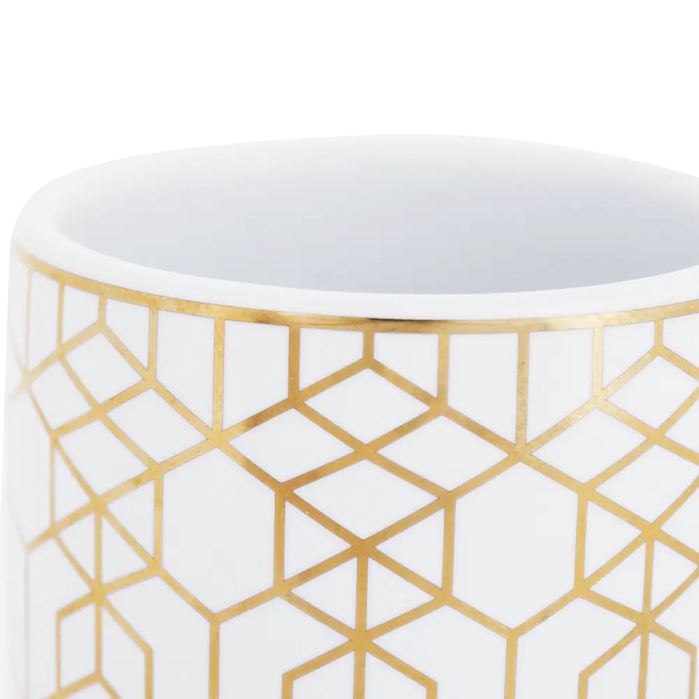 Стакан для зубных щёток «Gode», керамика, цвет золотой SWENSA STLM-2120659 - Вид №2