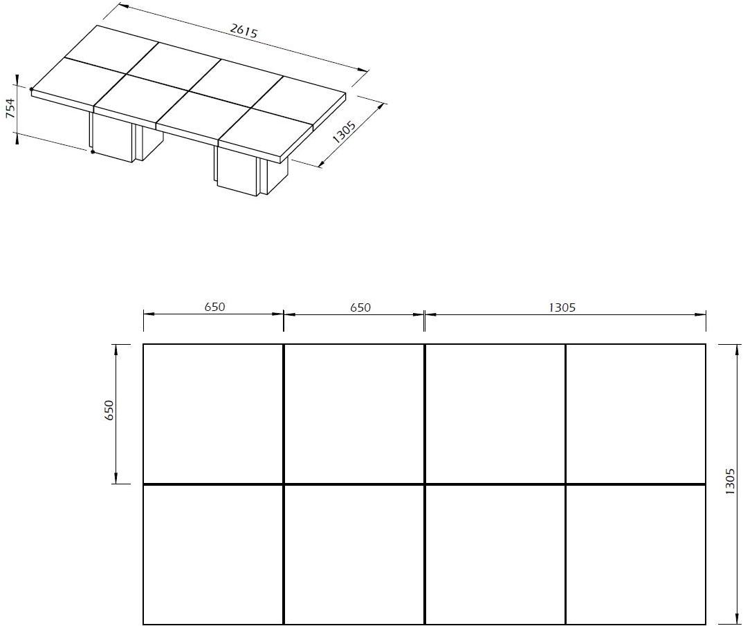 TemaHome Прямоугольный обеденный стол sun-id-1479786 - Вид №2