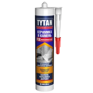 Клей tytan для камня и керамики цвет белый 310 мл