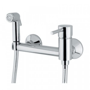 02405/LN Idral Настенный однорычажный смеситель серии EASY с клиническим рычагом и ручным душем с коротким рычагом