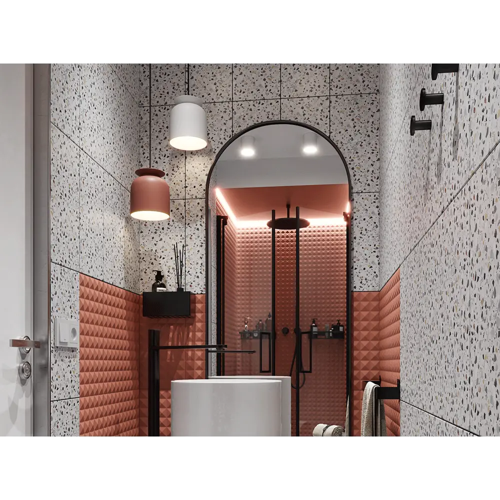 Плитка настенная рельефная Culto Asana Cotta H 20x40 см 1.2 м² цвет терракотовый STLM-2141674 - Вид №5