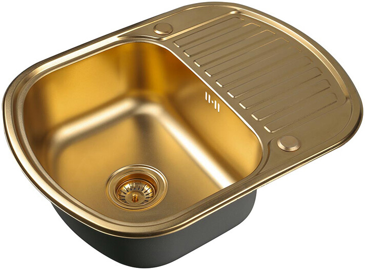 Мойка кухонная ZorG Inox SZR 6249 BRONZE из нержавеющей стали, бронза SZR-6249 BRONZE