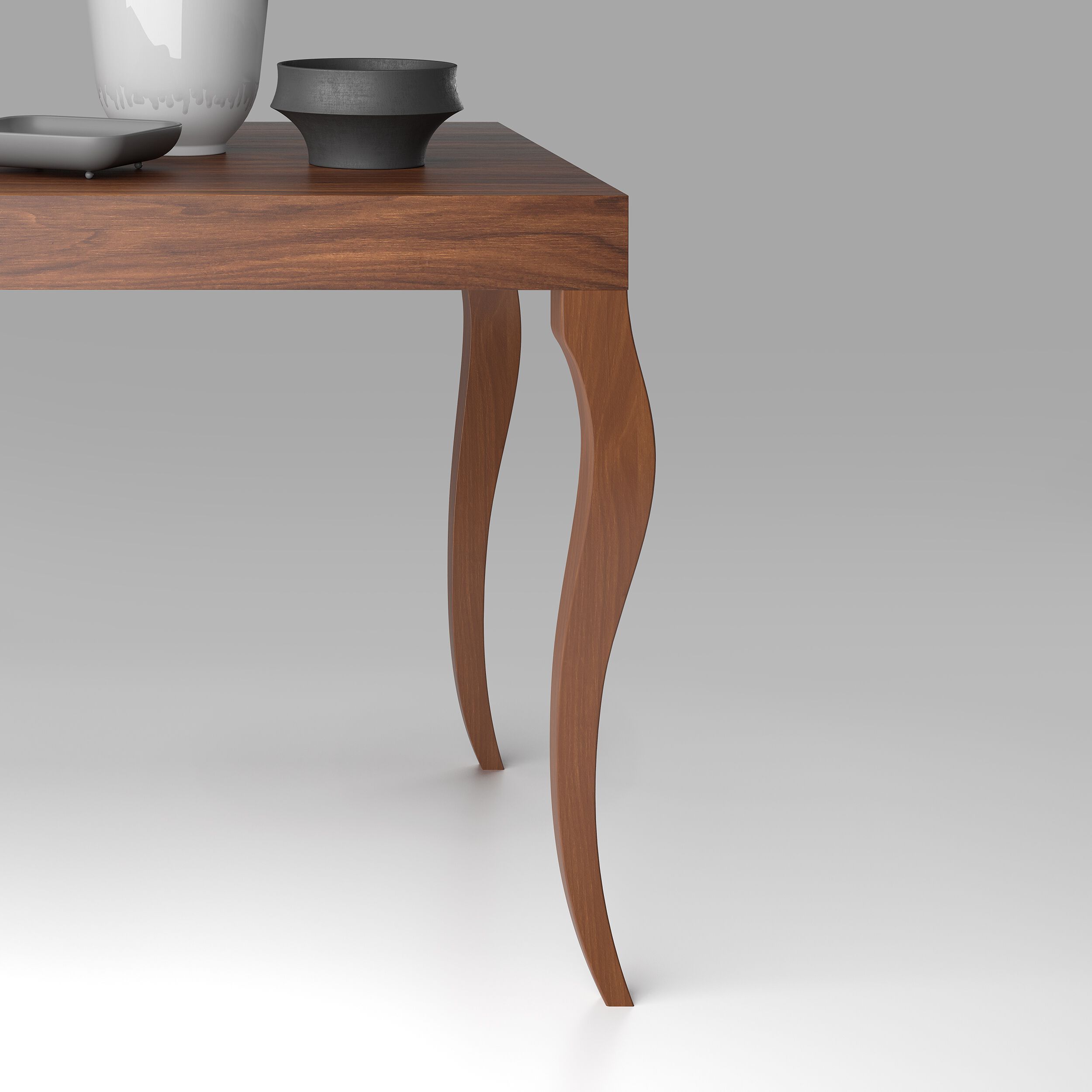 Выдвижная прямоугольная консоль из меламинированного дерева Mobili Fiver классический ARCH-00015199 - Вид №1