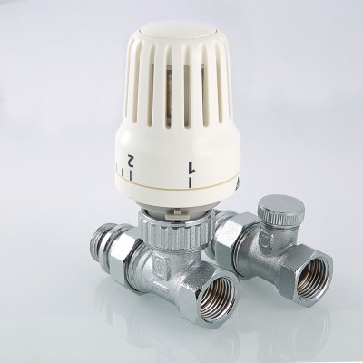 VT.046.N.04 Комплект терморегулируюшего оборудования для радиатора прямой Valtec 1/2"  - Вид №5