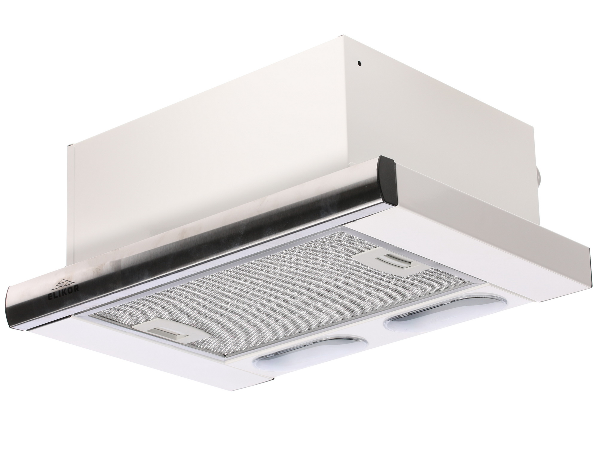 1024840 Вытяжка телескопическая ELIKOR Интегра 45П-400-В2Л белый/серебристый STDN-0101203 - Вид №2
