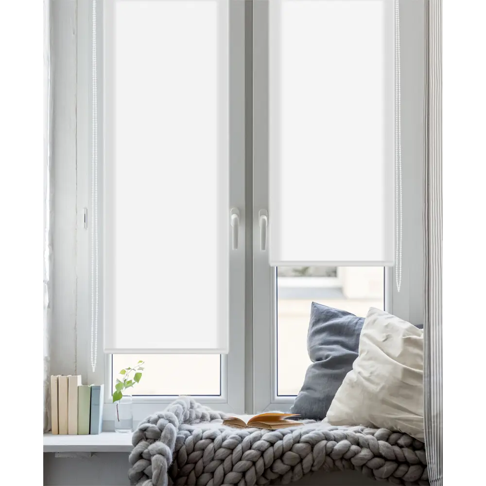 Штора рулонная Stars 70x160 см белая GARDEN STLM-2055049 - Вид №4