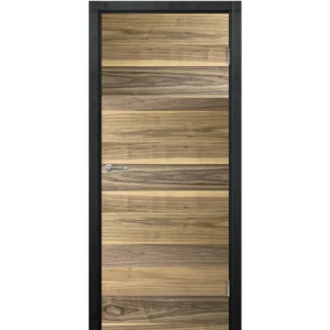 Комплект двери Loft глухая 70x200 см шпон цвет американский орех с добором 100 мм 89428551 STLM-2187312