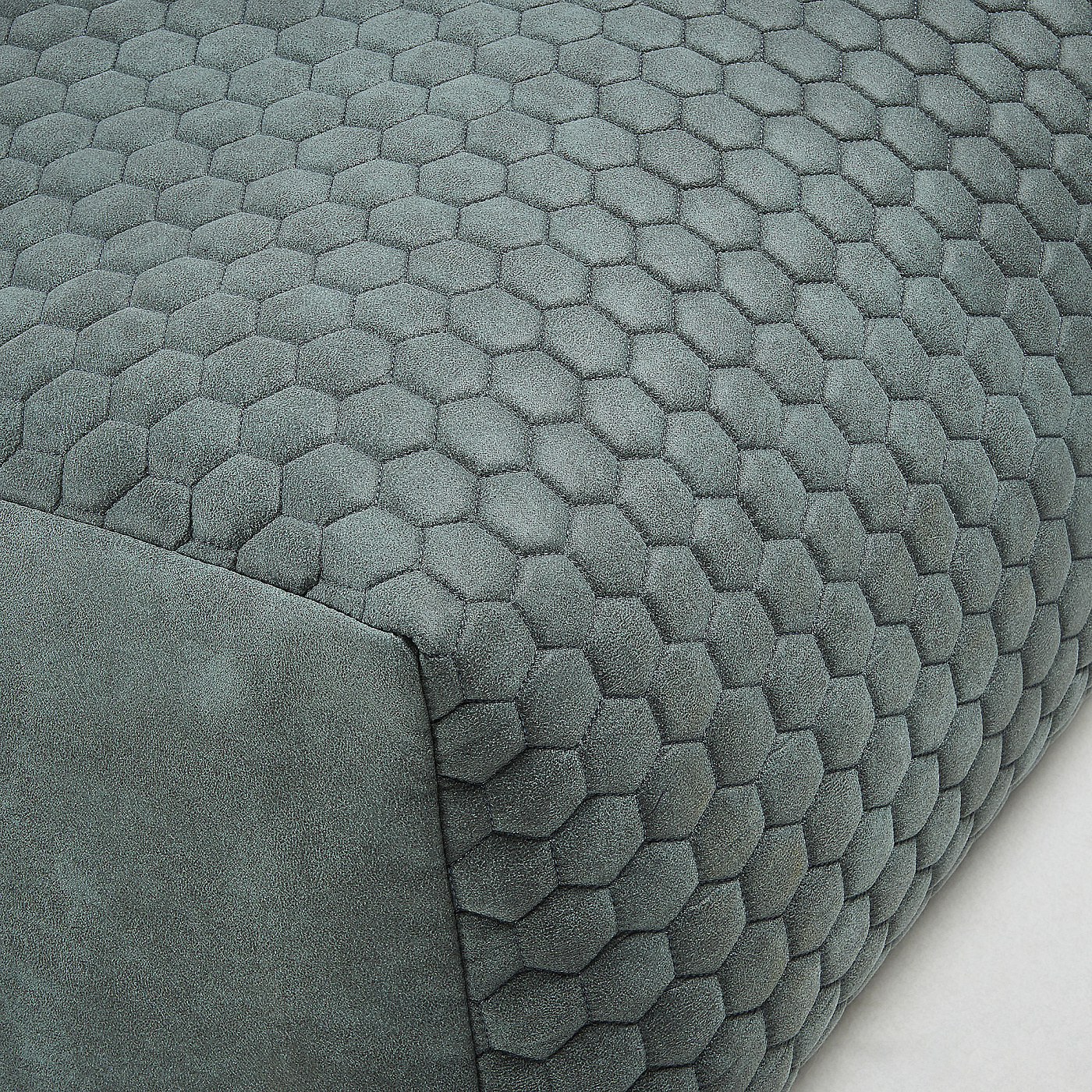 055306 Пуф Damian 60x60 стеганый зеленый La Forma Indam 