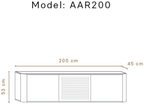 Momocca Деревянная тумба под ТВ с распашными дверцами Adara Aar200 / aar200p - Вид №6