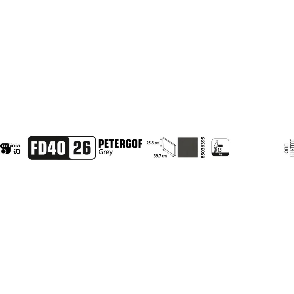 Фасад для кухонного ящика Петергоф грей 39.7x25.3 см Delinia ID МДФ цвет графит STLM-2200251 - Вид №14