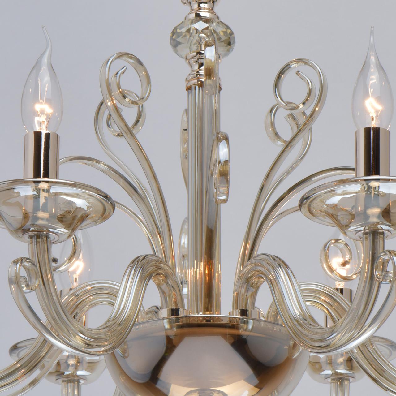 Подвесная люстра MW-Light Элла 483012906 MW-LIGHT ДИЗАЙНЕРСКИЕ, ЭЛЛА 279662 Золотой  - Вид №2