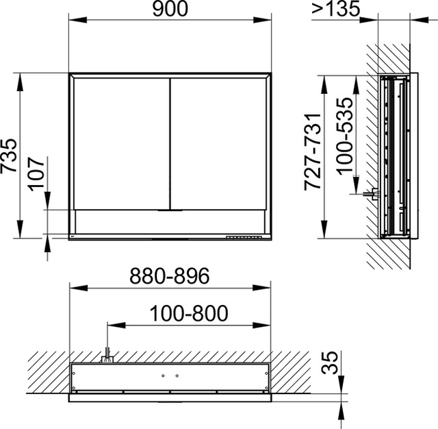 14313171301 Зеркальный шкаф KEUCO Royal Lumos - Вид №2