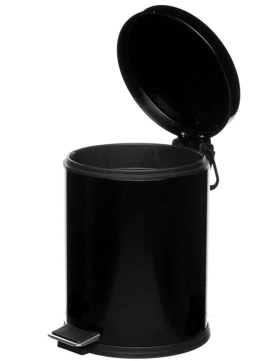 Вёдра с педалью и крышкой Aquila 5L Black NAVAKO 11026 - Вид №1