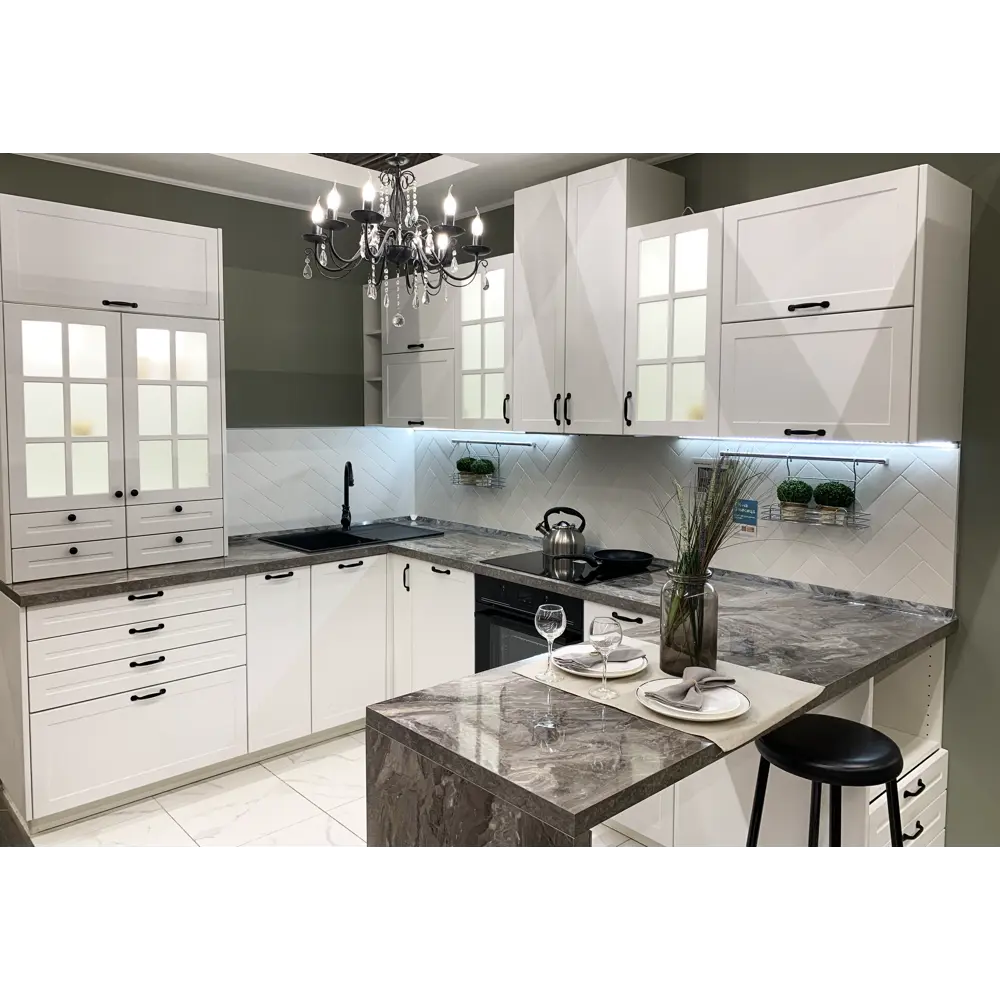 Фальшпанель для кухонного шкафа Ньюпорт 58x214 см KONSENSA МДФ цвет белый Ньюпорт белый STLM-2190882 - Вид №6