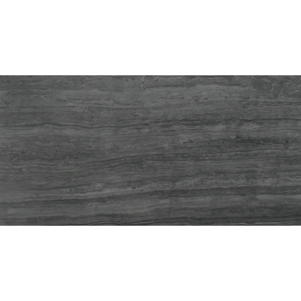 Керамогранит Travertino Anthra FP Rect. 60x120 см 1.44 м² цвет черный Santreyd Travertine STLM-2134960 - Вид №2