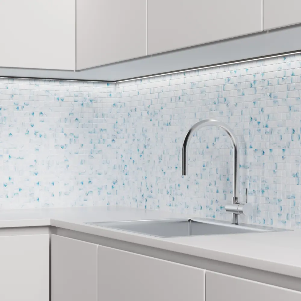 Мозаика Pietra Maureen стекломасса 31.1x4.9 см цвет синий Santreyd Мозаика Onix STLM-2129718 - Вид №6