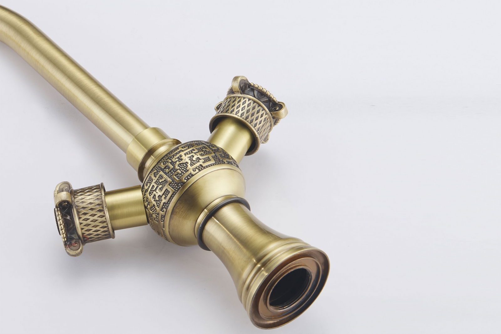 Смеситель ZorG Antic A 2004K-BR для кухонной мойки, бронза - Вид №1