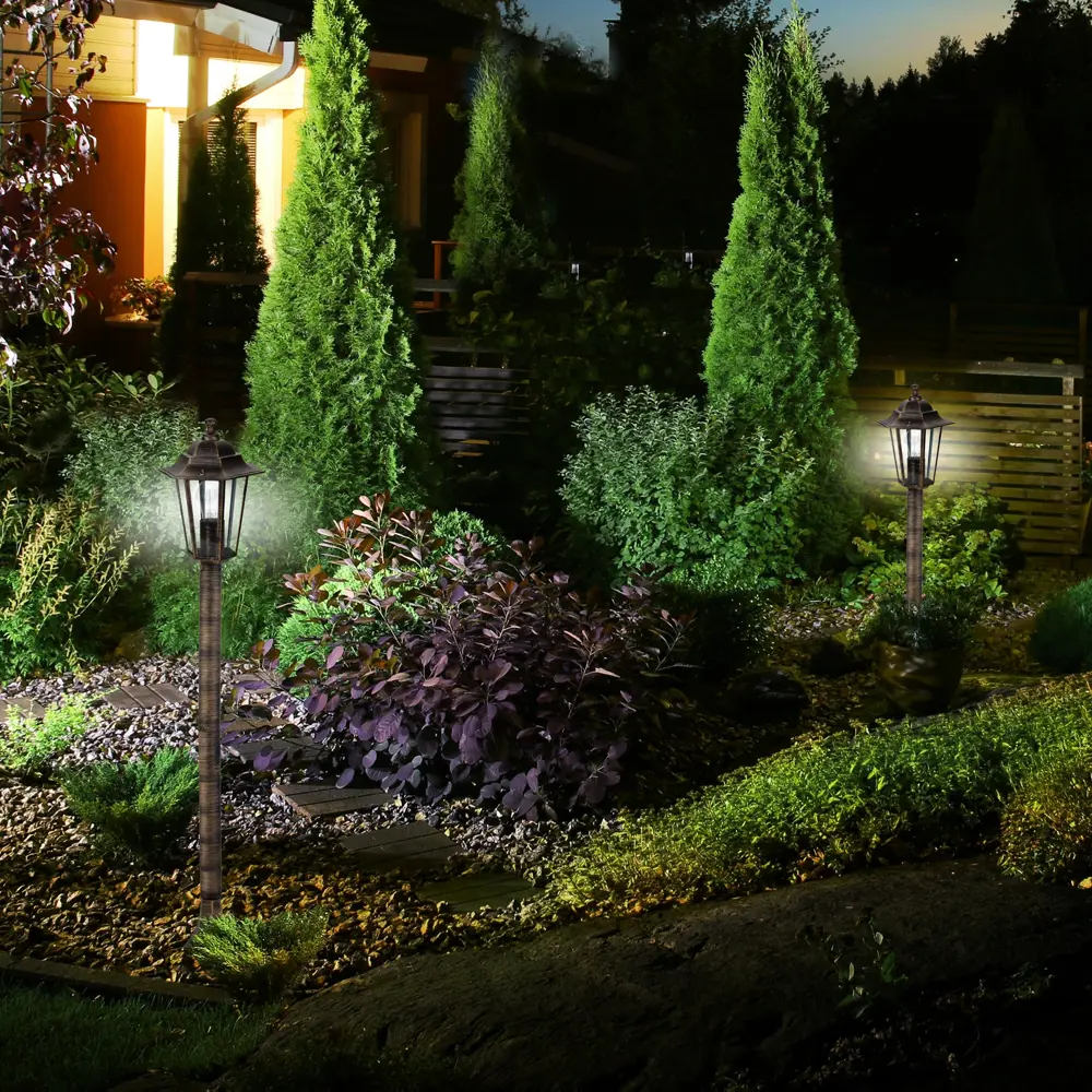 Светильник уличный напольный KREAFORTA Whillans 100 см цвет бронзовый STLM-2130315