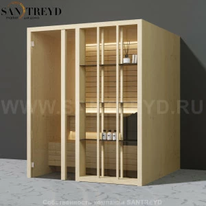 Effegibi YOKU.S60 SA.70100016 Сауна с левой дверью. Мощность: 6 кВт макс. Размеры: длина 174 см, ширина 170 см. Отделка: осина термообработанная