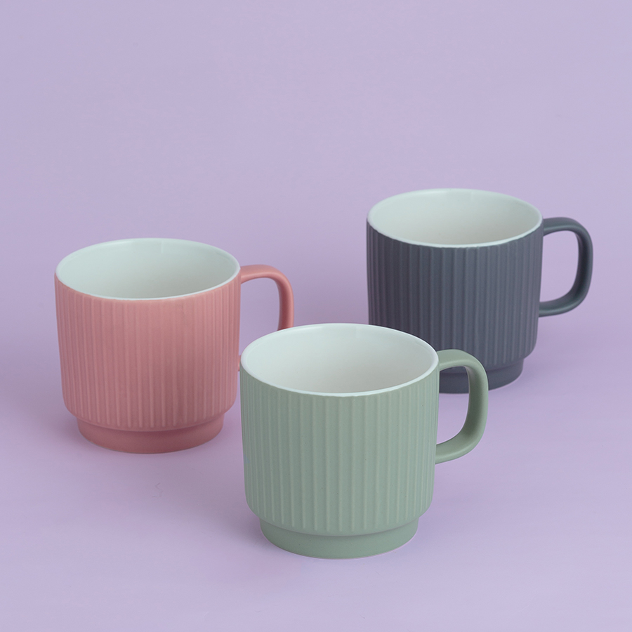 2002.103 Кружка embossed, 355 мл, зеленая Mason Cash 