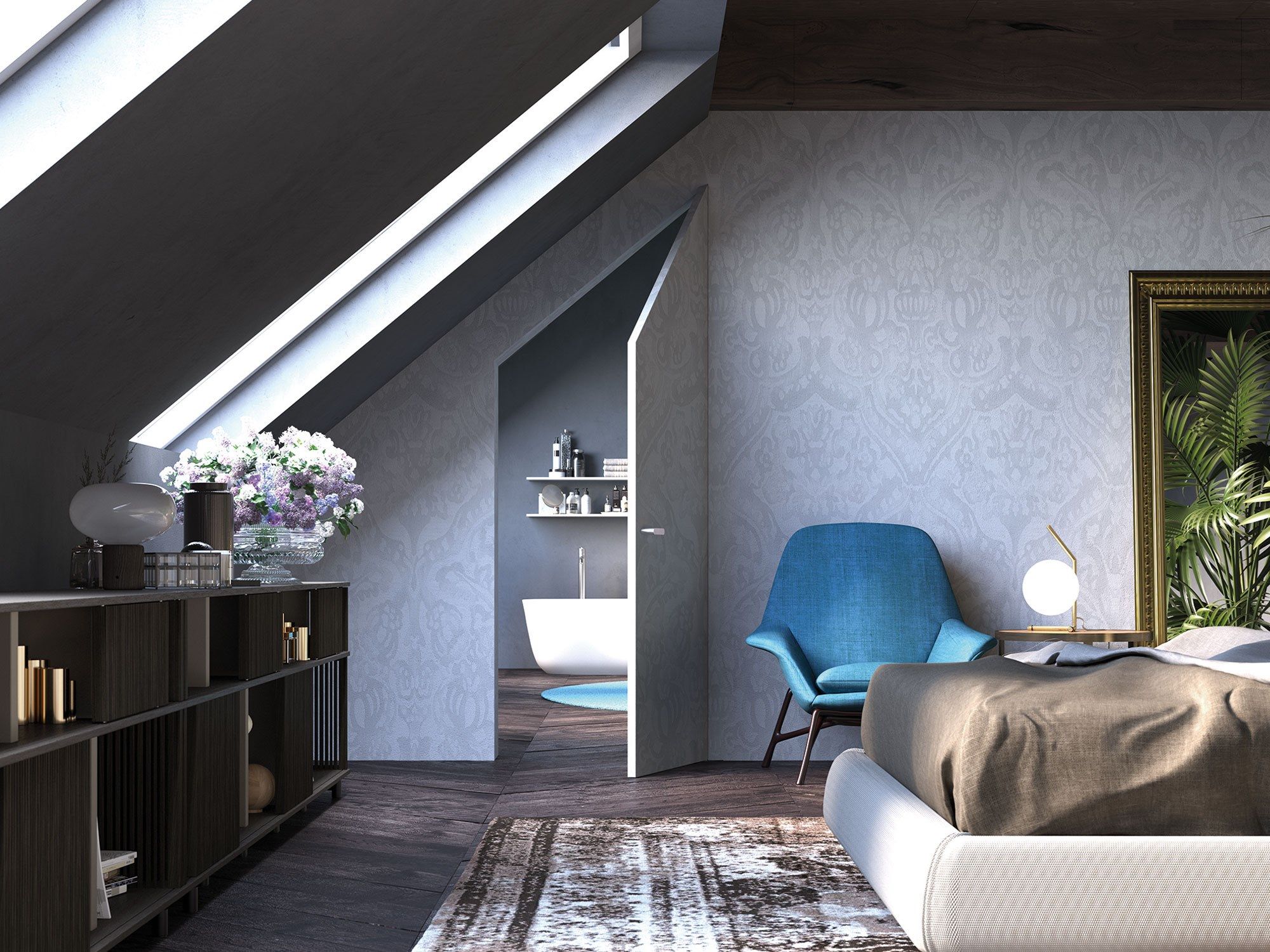 Door frame for flush-to-wall hinged door Eclisse ECLISSE Syntesis ARCH-00062912 - Вид №12