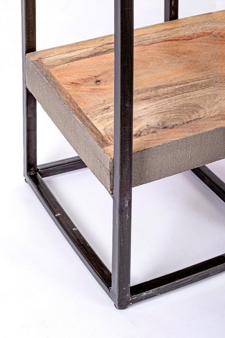 Самонесущий книжный шкаф из манго и стали BIZZOTTO Манчестер ARCH-00027868 - Вид №5