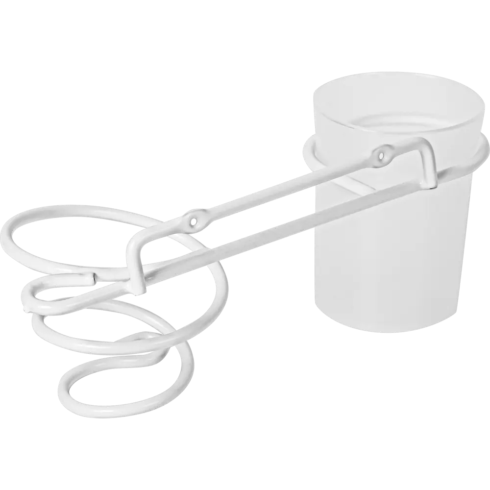 Держатель для зубных щеток и фена Swensa Colors цвет белый STLM-2191296 - Вид №1