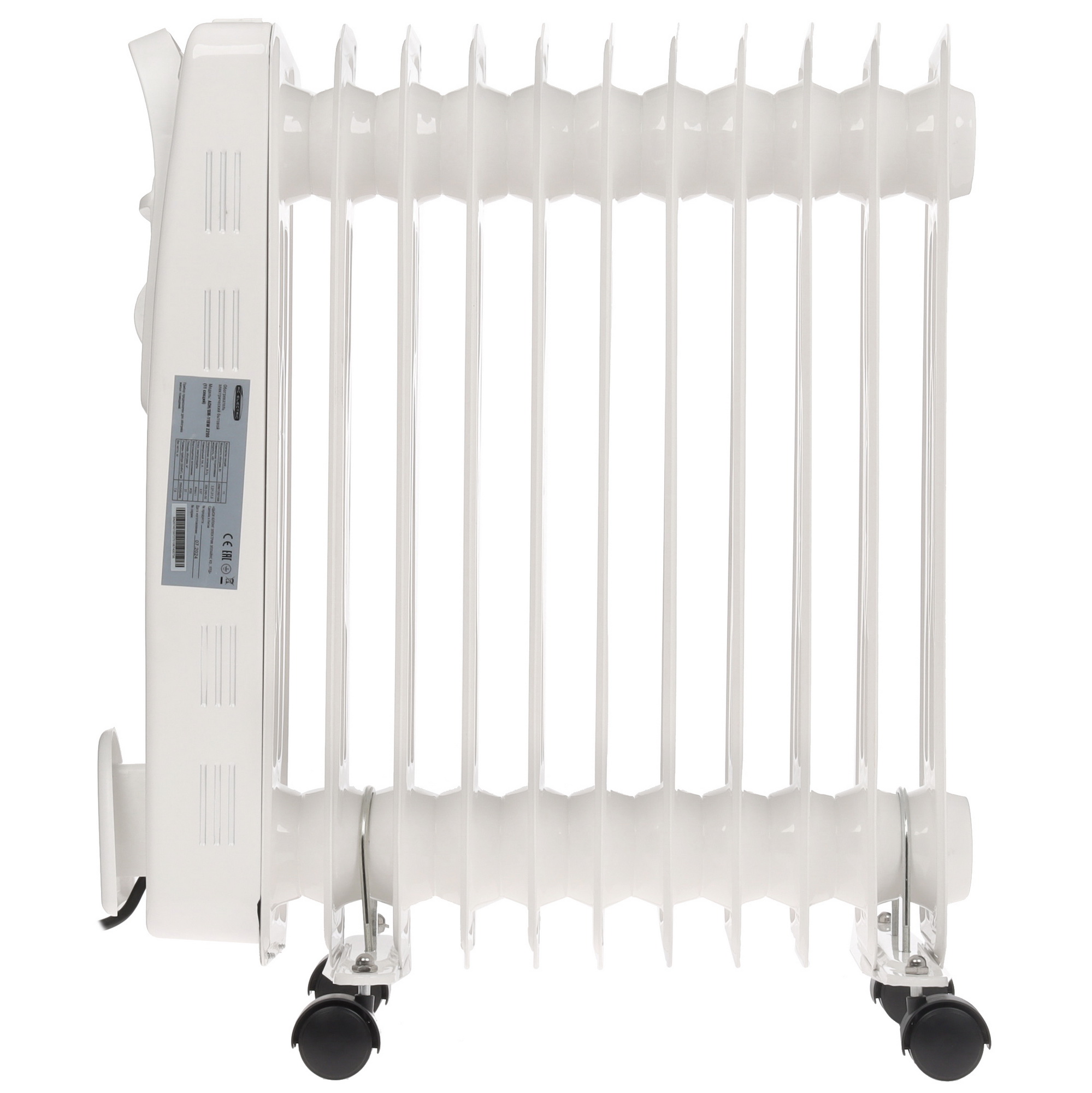 9199759 Масляный обогреватель AC ELECTRIC AOH/BM-11BW 2200 белый STDN-0146350 - Вид №2