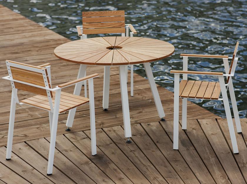 Nola Industrier Штабелируемый садовый стул с подлокотниками Sunset sun-id-1508492 - Вид №4