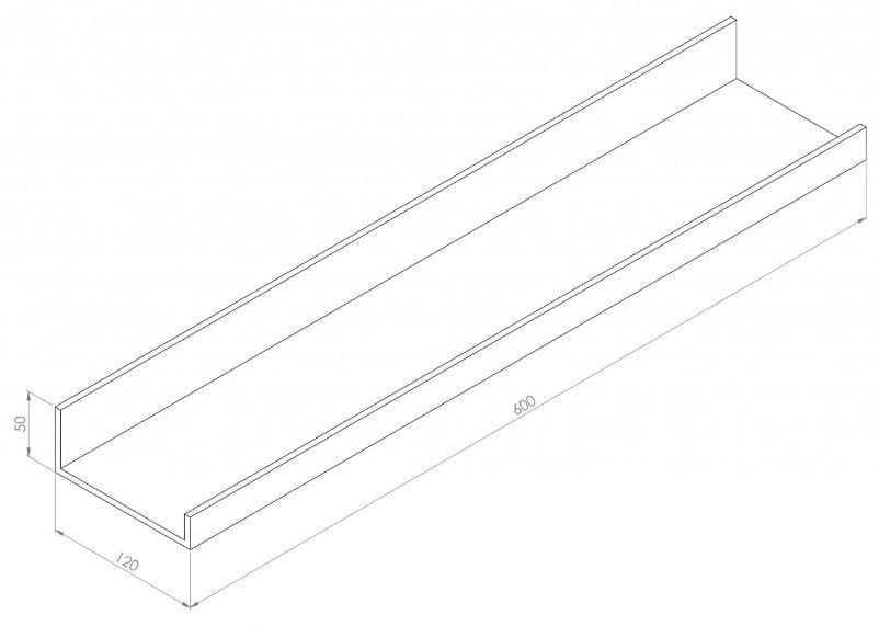Полка для ванной из нержавеющей стали LUSSO Designo ARCH-00053033 - Вид №3