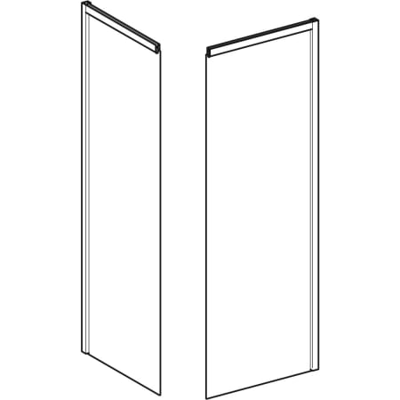 558.307.00.1 Задний элемент Porsgrund Showerama 10-5 Geberit  - Вид №1