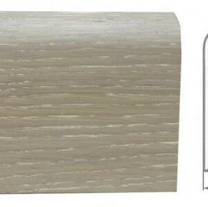 Плинтус Ashton Марсель Шпонированный Дуб (Рельефная) 2400х83 мм.