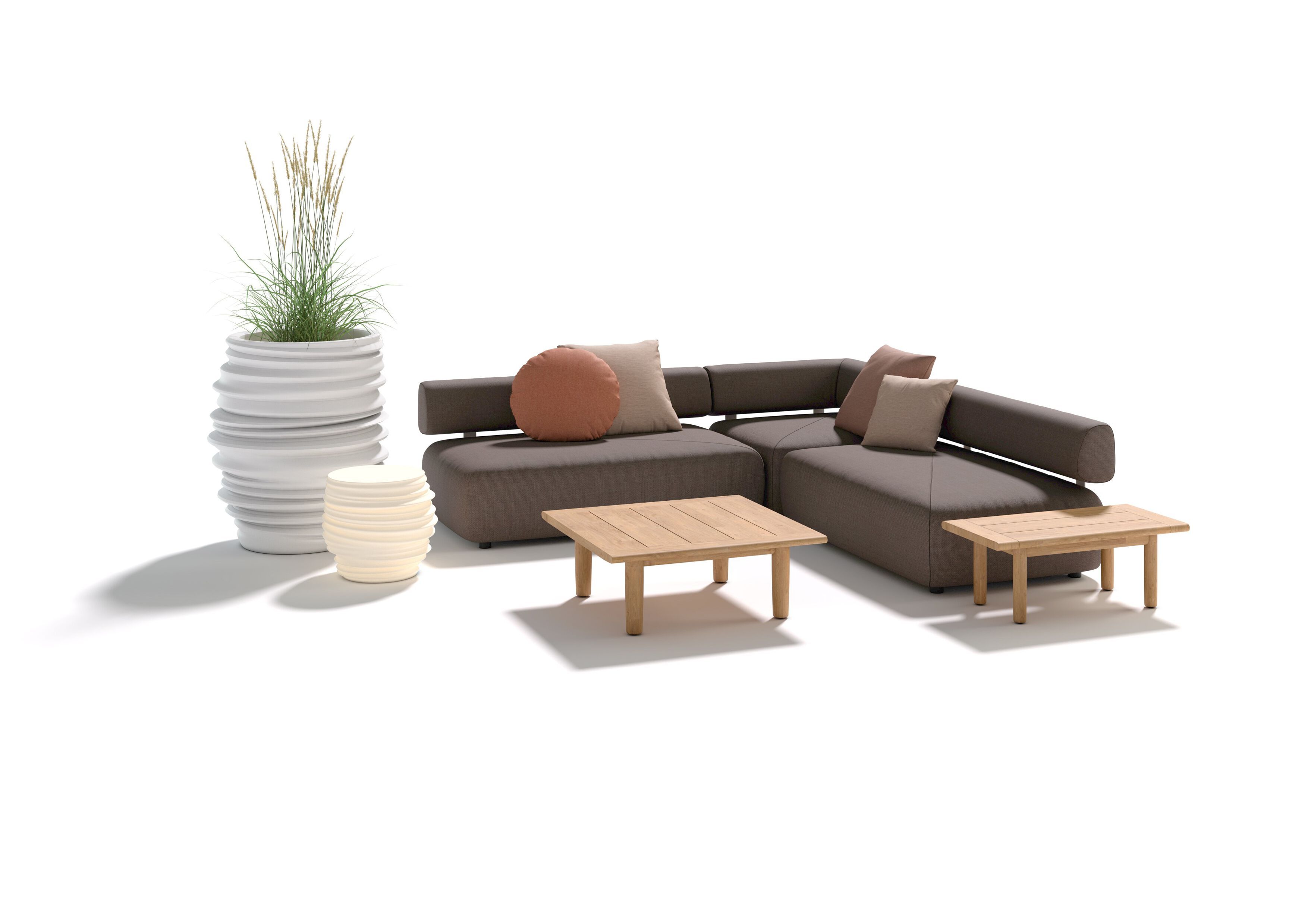 Низкий квадратный стол из тикового дерева DEDON TIBBO ARCH-00090678 - Вид №3