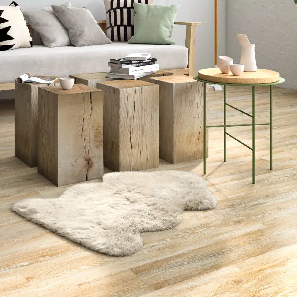 Ковер KREAFORTA Meribel 60x90 см акрил цвет белый STLM-2095521