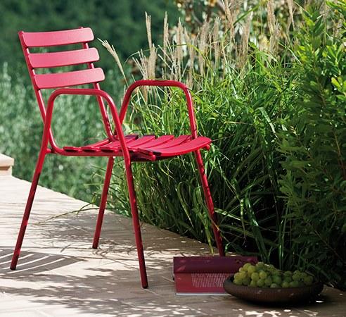 Vermobil Штабелируемый металлический садовый стул с подлокотниками Step St300 - Вид №2