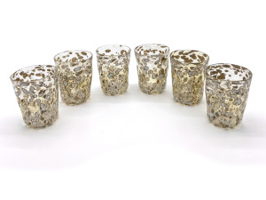 Набор из шести стаканов из муранского стекла ручной работы