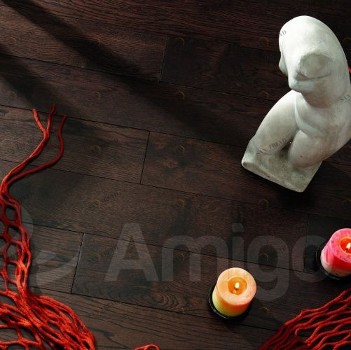 Массивная доска Amigo Classic Каштан Дуб Натур с брашью (Текстурированная) 400-1600х120 мм 3100300029