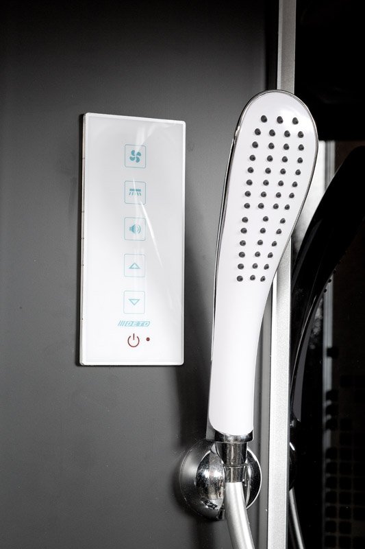 BМ4590 LED BLACK Душевая кабина DETO Серия ВМ L 890 с электрикой BLACK - Вид №12