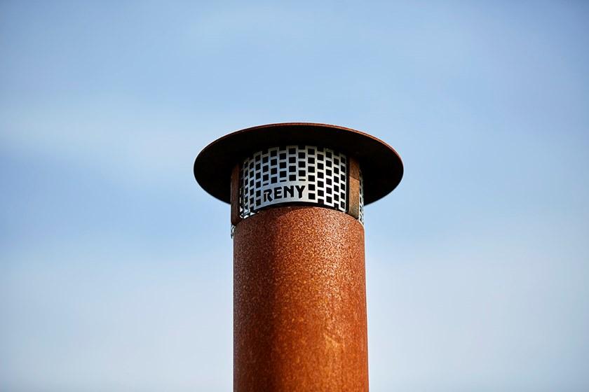 RB73 Отдельно стоящий дровяной уличный камин из стали Corten ™ Quaruba sun-id-1353455 - Вид №4