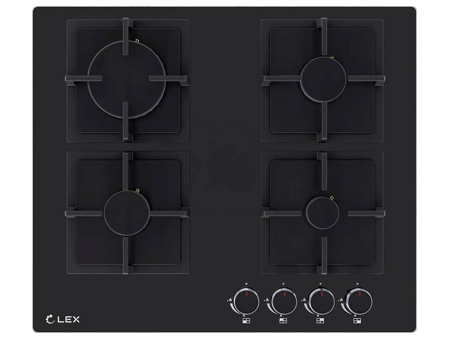 9101417 Газовая варочная поверхность LEX GVG 644A BBL STDN-0047101