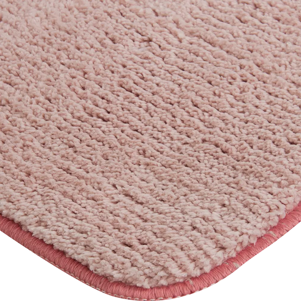 Коврик для ванной комнаты Bauhen 50x80 см цвет розовый SWENSA BSM STLM-2107109 - Вид №1