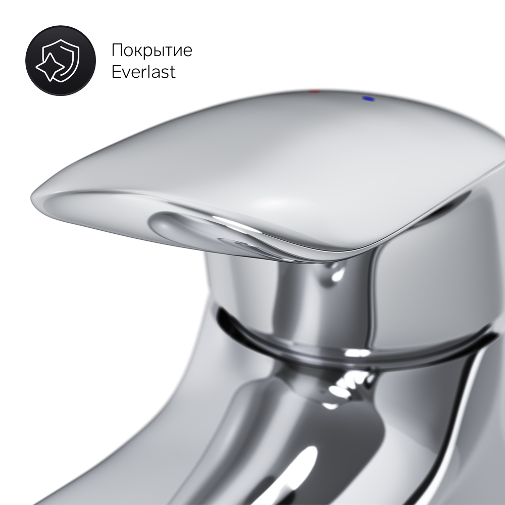 F5382132 смеситель для умывальника с д/к излив 146 мм хром шт AM.PM Bliss L - Вид №5