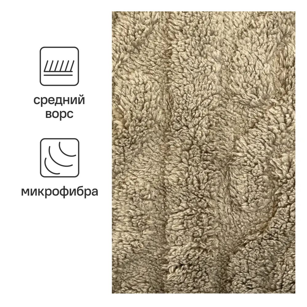 Плед Homely 200x220 см микрофибра цвет какао Ardenza STLM-2097156 - Вид №1